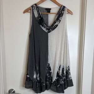 Radzoli Grey and White Tank Top (B)